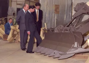 Prince Charles, The Prince of Wales during his visit to the North East 28 January 1991