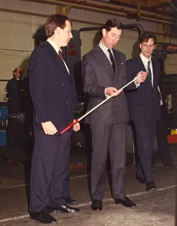 Prince Charles, The Prince of Wales during his visit to the North East 28 January 1991
