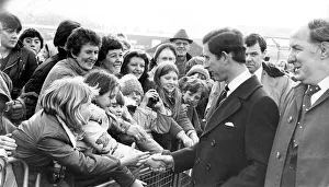 Prince Charles, The Prince of Wales during his visit to the North East 3 December 1982