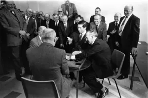 Prince Charles, The Prince of Wales during his visit to the North East 5 February 1986