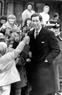 Prince Charles, The Prince of Wales during his visit to the North East 7 December 1983