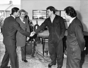 Prince Charles, The Prince of Wales during his visit to the North East 9 December 1986