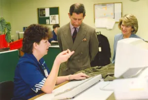 Prince Charles, The Prince of Wales during his visit to the North East 9 December 1994