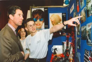 Prince Charles, The Prince of Wales during his visit to the North East 9 December 1994