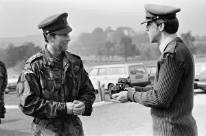 Camouflage Prints: Prince Charles, the Prince of Wales visit to the Royal School of Military Engineering
