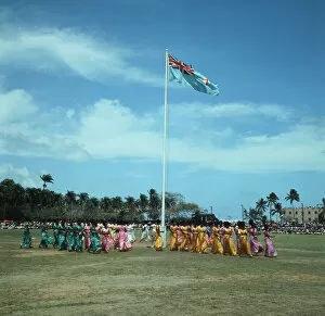 01381 Collection: Prince Charles, the Prince of Wales, visiting Fiji for Independence celebrations