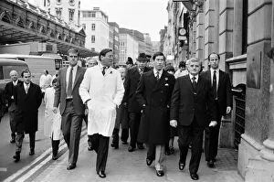 00759 Prints: Prince Charles, Prince of Wales, visits Smithfield Market. 4th November 1980
