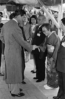 Images Dated 18th March 1987: Prince Charles, Prince of Wales, visits Tabuchi at Teesside Industrial Estate