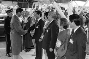 01051 Prints: Prince Charles, Prince of Wales, visits Tabuchi at Teesside Industrial Estate