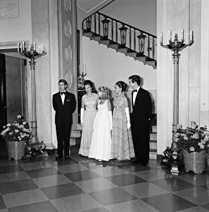 00190 Prints: Prince Charles and Princess Anne - Jul 1970 with Tricia Nixon