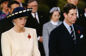 Prince Charles and Princess Diana pictured together during an overseas visit to South