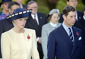 Prince Charles and Princess Diana pictured together during an overseas visit to South