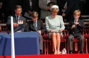PRINCE CHARLES AND PRINCESS DIANA, THE PRINCE AND PRINCESS OF WALES AND THEIR TWO SONS