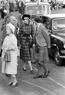 Prince Charles Princess Diana and The Queen Mother September 1981 Royalty