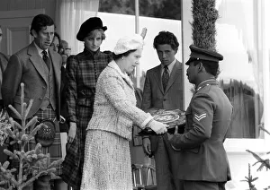 Prince Charles Princess Diana and The Queen September 1981 Royalty at the Braemar