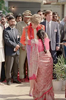 Asia Prints: Prince Charles and Princess Diana visit India between 10th and 15th February 1992