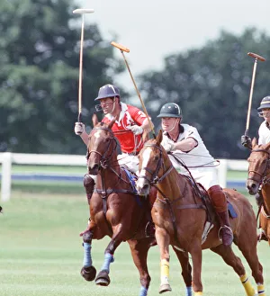Horse Prints: Prince Charles (Red shirt wearing number 3) was locked in a fierce battle with Princess