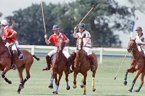 Prince Charles (Red shirt wearing number 3) was locked in a fierce battle with Princess
