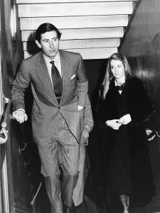Prince Charles son of British Monarch Queen Elizabeth with friend Penelope Eastwood