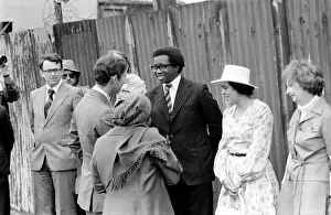 Protection Prints: Prince Charles talking to Mr. Kim Gordon (wearing glasses and black jacket