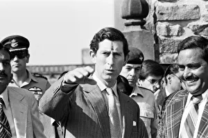 Prince Charles visits the historical Fatehpur Sikri near Agra, India. 29th November 1980
