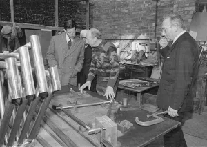 Prince Charles visits Jack Taylor Cycles Workshop on Church Road, Stockton, Teesside