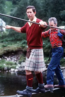Kilts Prints: Prince Charles visits the Lochaber Mountain Rescue Team at Glen Nevis