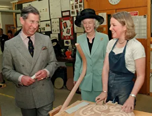 Prince Charles visits Sherborne Girls School in Dorset for its centenary celebrations