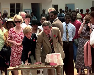Prince Charles Visits South Africa November 1997 with son Prince Harry where they left