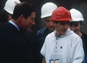 Images Dated 1st November 1989: Prince Charles on walkabout Scotland November 1989 meeting people