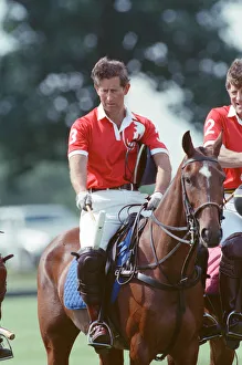 Prince Charles (wearing number 3) was locked in a fierce battle with Princess Diana