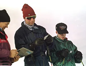 Prince Charles who is skiing on holiday in Klosters with Prince Harry