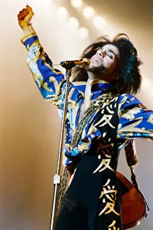 Manchester Collection: Prince in concert at Maine Road, Manchester. The Nude tour. 21st August 1990