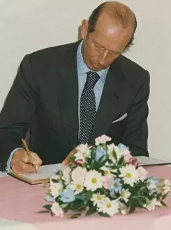 Images Dated 9th April 1992: Prince Edward of Kent - The Duke and Duchess of Kent North East Royal Visits