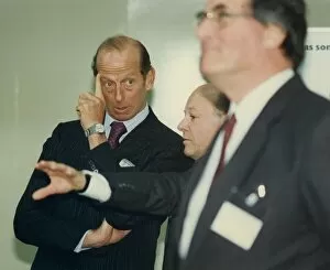 Images Dated 10th April 1991: Prince Edward of Kent - The Duke and Duchess of Kent North East Royal Visits