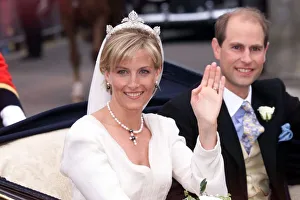 Prince Edward Royal Wedding 1999 Prince Edward and Sophie Rhys Jones leave