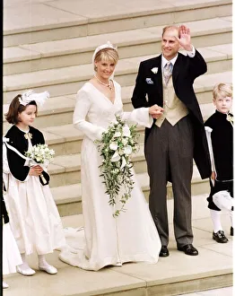 Bouquet Prints: Prince Edward Royal Wedding 1999 Wedding of Sophie Rhys-Jones to Prince Edward