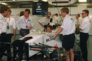 01372 Prints: Prince Harry with Paul Stewart in the Stewart July 1999 Ford car at the British Grand