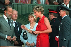 Images Dated 3rd July 1994: PRINCE MICHAEL OF KENT AND PRINCESS DIANA ARRIVING AT THE MEN