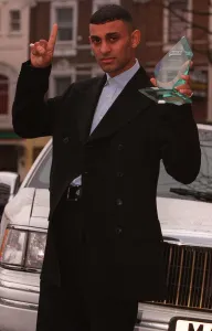 Prince Naseem Hamed boxer winner of Best Dressed Man February 1997