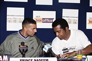 Trainer Prints: Prince Naseem Hamed with his new trainer Emanuel Steward From The Kronk Gym In Detroit
