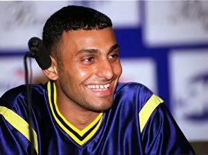 Images Dated 16th July 1997: Prince Naseem Hamed at a Press Conference July 1997 Before his title fights against Juan