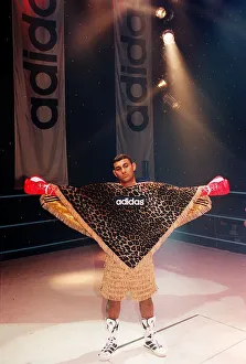 Prince Naseem Hamed the WBO Featherweight Champion in the new Adidas promotion