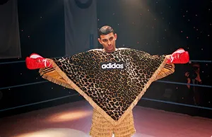 Prince Naseem Hamed the WBO Featherweight Champion in the new Adidas promotion