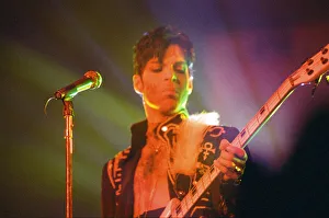 00937 Prints: Prince performing on stage during his Ultimate Live Experience Tour