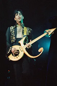 00937 Prints: Prince performing on stage during his Ultimate Live Experience Tour