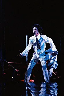 Prince performing on stage at Wembley 25th July 1988 Lovesexy World Tour
