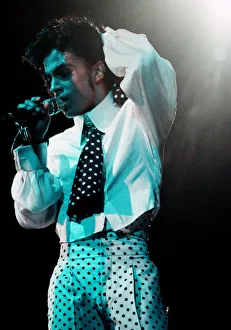 Prince performing on stage at Wembley 25th July 1988 Lovesexy World Tour