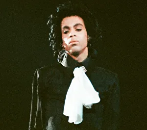 Cravat Prints: Prince performing on stage at Wembley 29th July 1988Prince performing on stage at Wembley