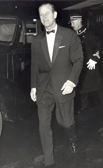 PRINCE PHILIP ARRIVING AT GROSVENOR HOUSE HOTEL FOR NATIONAL SPORTING CLUB BOXING. 1969